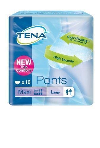 TENA® PANTS MAXI 40 Pull-Up Protective Underwear Large Size XL Packaging 4  packs of 10 units