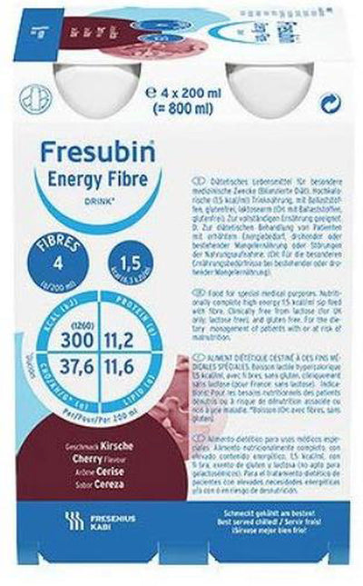 24 x Fresubin Energy Fibre Cherry (6 Packs of 4 x 200ml) - EasyMeds Pharmacy