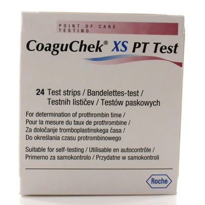 Coaguchek XS PT Test Strips x 24 (Exp 31/08/25) -   Roche EasyMeds Pharmacy