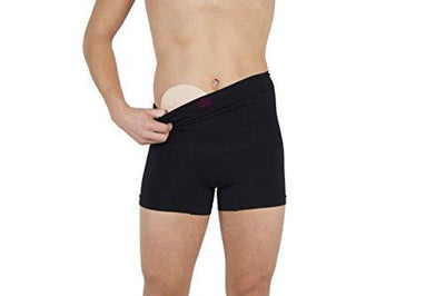 Comfizz Ostomy/Hernia/Post Surgery Unisex Support Boxers - High waist - Level 2 Medium Support (XL/2XL, Black) -   Comfizz EasyMeds Pharmacy