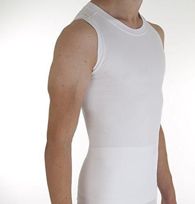 Comfizz Mens Ostomy/Hernia/Post Surgery Support Vest - Level 1 Light Support (XL/2XL, White) -   Comfizz EasyMeds Pharmacy