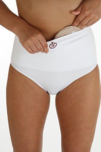 Comfizz Womens Ostomy/Hernia/Post Surgery Support Briefs - High waist - Level 2 Medium Support (XL/2XL, White) -   Comfizz EasyMeds Pharmacy