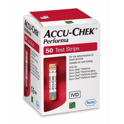 2 x 50 - Accu-Chek Performa Test Strips (100 Strips),Accu-Chek,EasyMeds Pharmacy