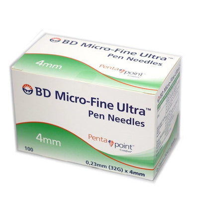 BD MicroFine Ultra 4mm/32 Gauge Pen Needles (100) - EasyMeds Pharmacy