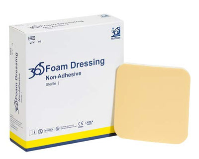 365 Foam Non Adhesive Dressings 10cm x 10cm Pack of 10 (Ref 36590062)