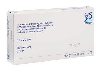 365 Non Adherent Dressings 10CM X 20CM x 25 -   365 Healthcare EasyMeds Pharmacy