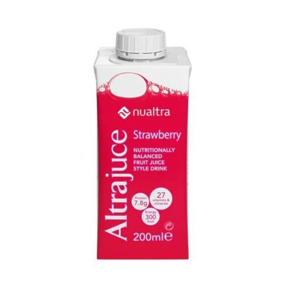 Nualtra Altrajuce High Energy Nutrional Supplement | Strawberry | 200ml x 12 -   Altrajuce EasyMeds Pharmacy