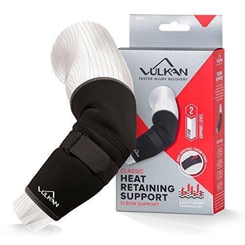 Vulkan Classic Heat Retaining Elbow Support with Strap | Large -   VULKAN EasyMeds Pharmacy