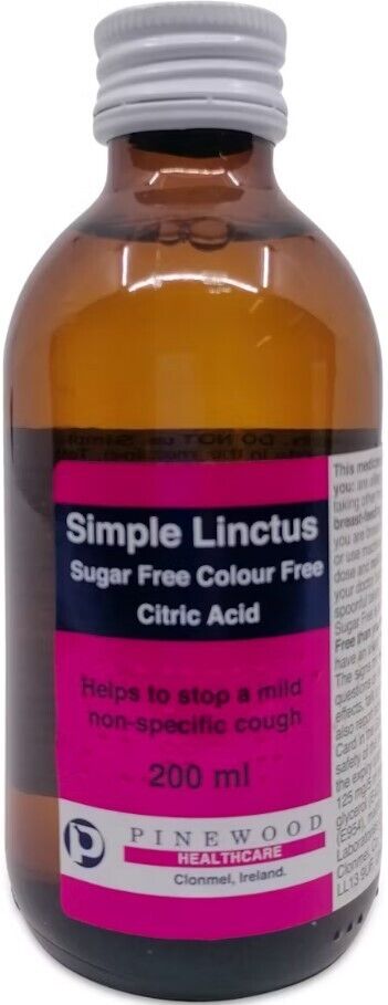 Simple Linctus Sugar Free 200ml -   Generic EasyMeds Pharmacy