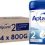 Aptamil Advanced 2 Follow On Baby Milk Powder Formula, 6-12 Months, 800g x 4 -   Aptamil EasyMeds Pharmacy