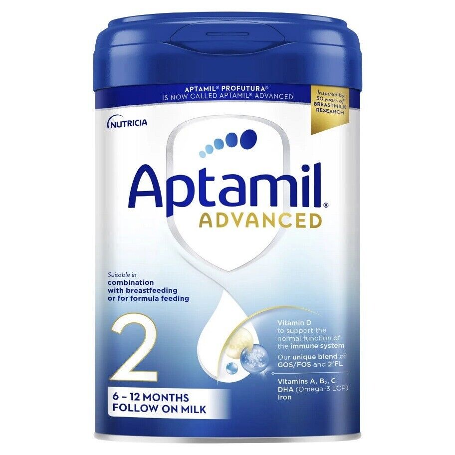 Aptamil Advanced 2 Follow On Baby Milk Powder Formula, 6-12 Months, 800g x 4 -   Aptamil EasyMeds Pharmacy