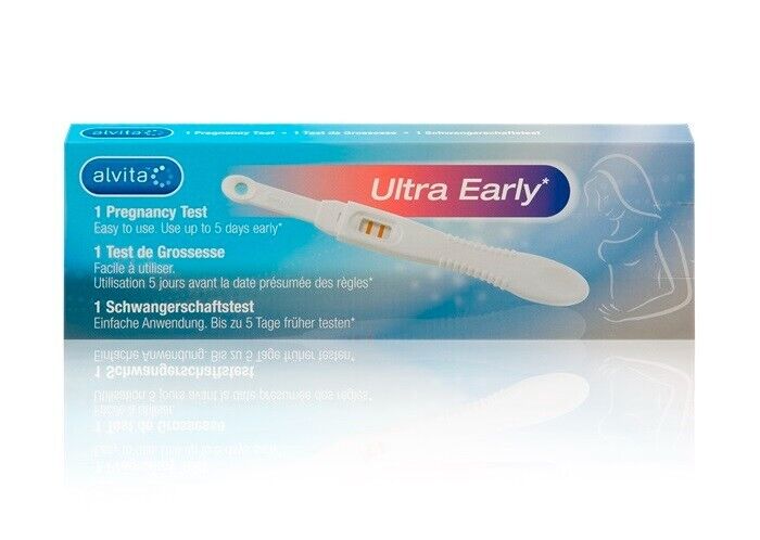 Alvita Ultra Early Mid Stream Pregnancy Test Kit (1 Test) -   Alvita EasyMeds Pharmacy