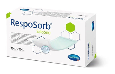 Resposorb Silicone Superabsorbent Wound Dressings/Pads 10cm x 20cm x 10 -   Resposorb EasyMeds Pharmacy