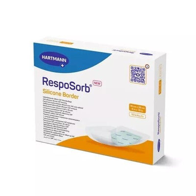 Resposorb Silicone Border Oval Wound Dressing Pads 16cm x 26cm x 10 -   Resposorb EasyMeds Pharmacy