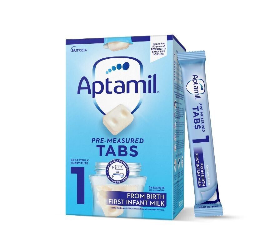 Aptamil 1 First Baby Milk Formula Pre-Measured Tabs x 120 -   Aptamil EasyMeds Pharmacy