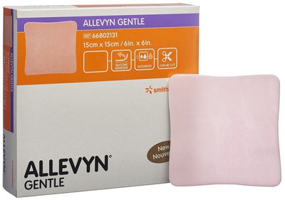 Allevyn Gentle Silicone Foam Wound Dressing 15cm x 15cm (Without Border) -   Allevyn EasyMeds Pharmacy