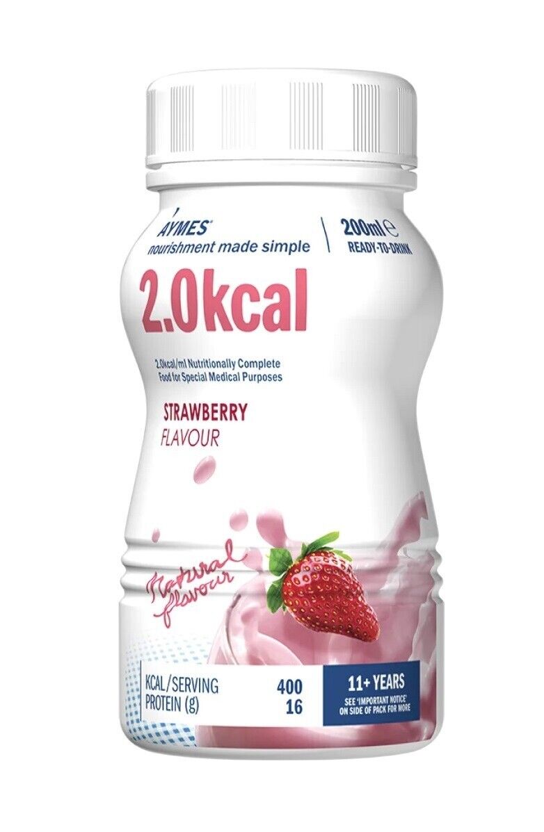 Aymes 2.0Kcal Drink Starter 24 x 200ml (Chocolate, Banana, Strawberry)