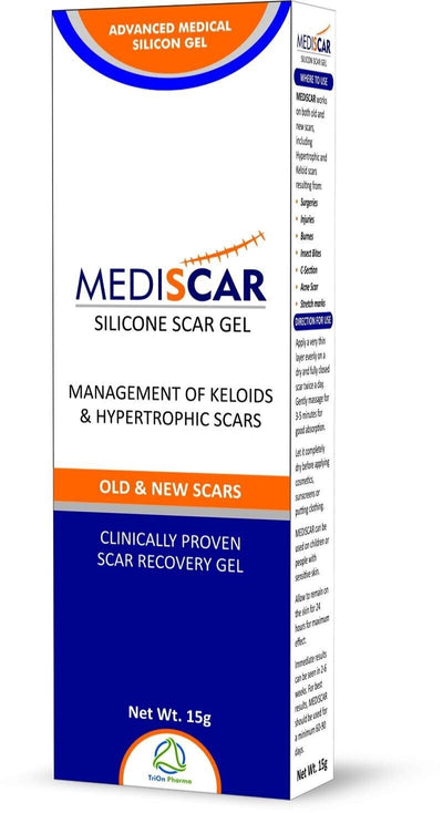 MediScar Silicone Scar Gel 15g Keloid Scar Treatment  Hypertrophic Scar Removal