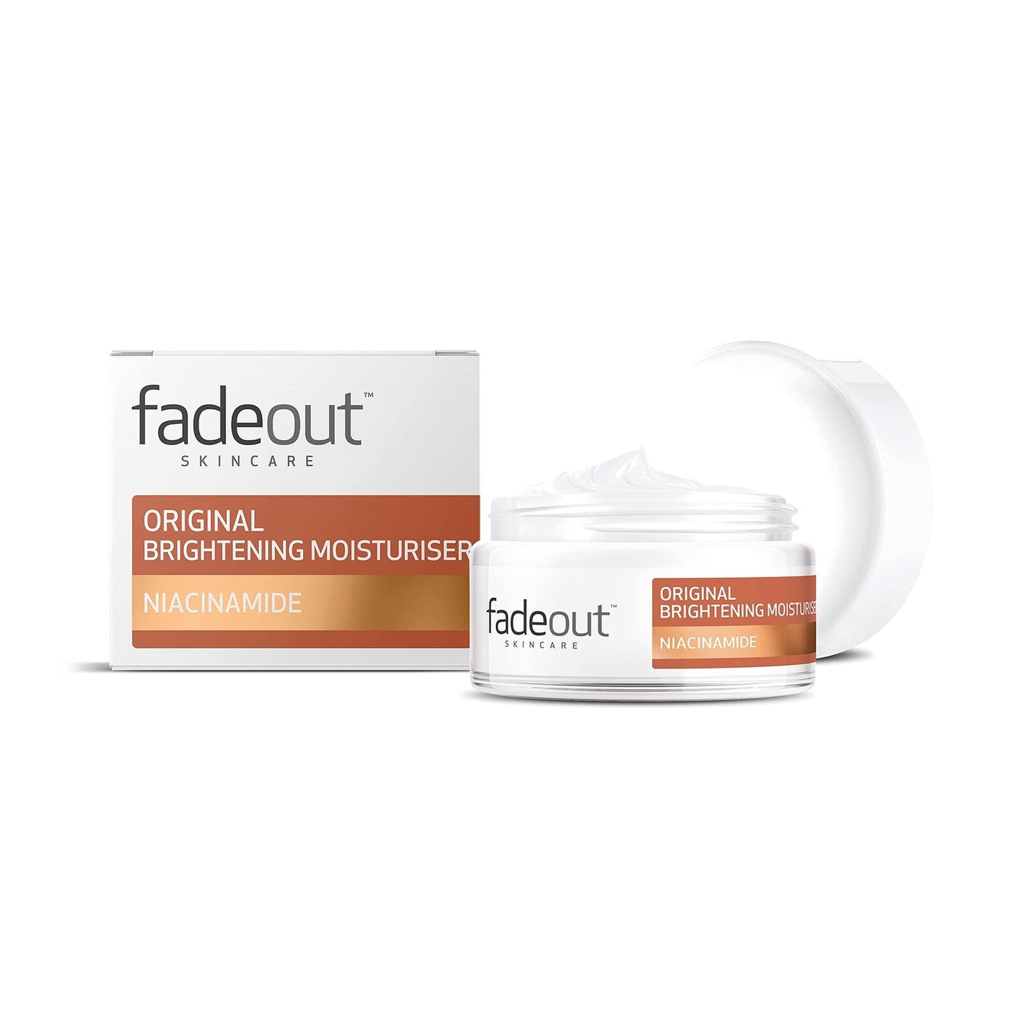 Fade Out Original Brightening Day Moisturiser & Niacinamide Exfoliatin 50ml x 3