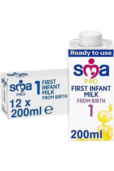 SMA PRO First Infant Milk From Birth 200ml x 12