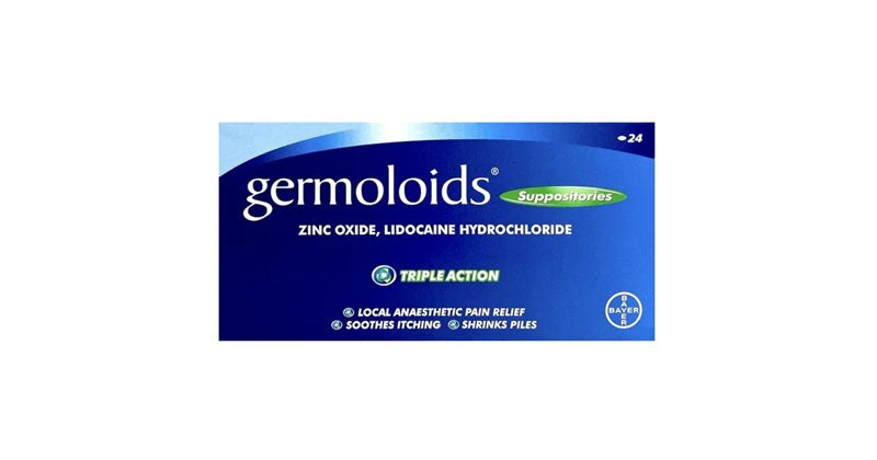 Germoloids Triple Action Suppositories x 24