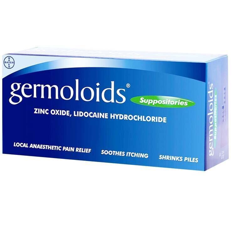 Germoloids Suppositories 12 x 6 Packs