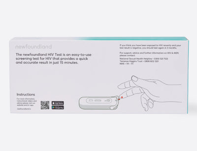 Newfoundland HIV Test Kit - HIV Positive Detection - 99% Accurate Home Test for Viral Load Levels - CE Certified - Blood Test Kit for HIV-1, HIV-2 Immunodeficiency - Early HIV Signs, 1pc Test