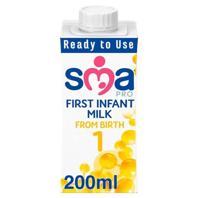 SMA PRO First Infant Milk From Birth 200ml x 6