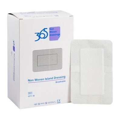 365 Non-Woven Island Dressings 10cm x 10cm x 50 Conformable/Absorbent pad -   365 Healthcare EasyMeds Pharmacy