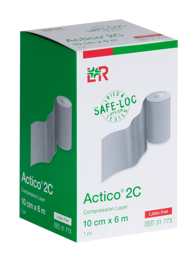 Actico 2C Comfort Layer 2 Leg Ulcer Bandage 10cm x 6M X 1 -   L&R Medical UK LTD EasyMeds Pharmacy