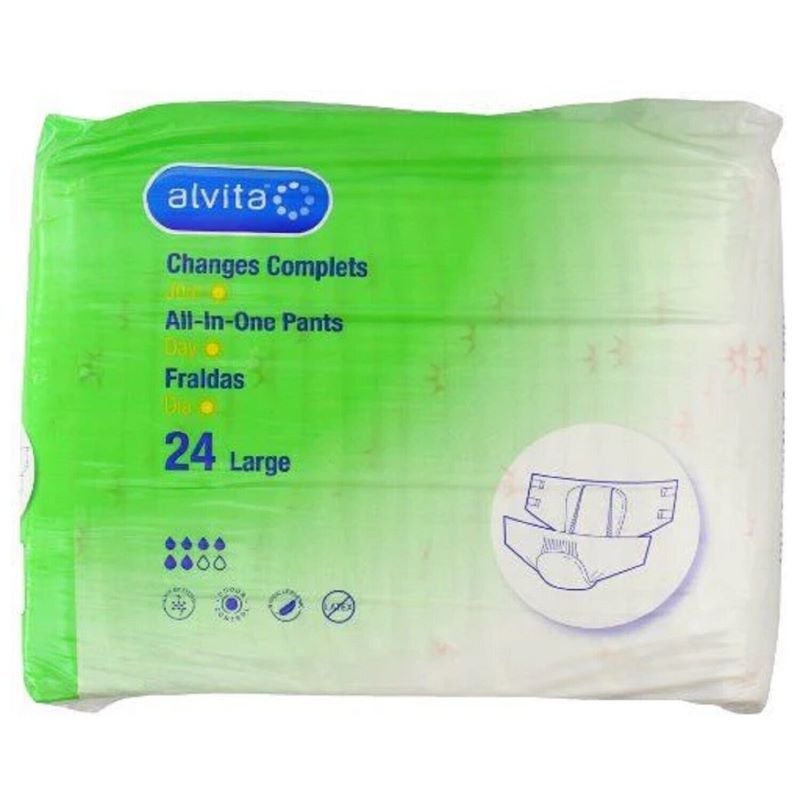 Alvita Incontinence All in One Absorbent Pants DAY LARGE x24 -   Alvia EasyMeds Pharmacy