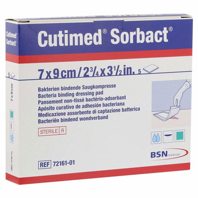 Cutimed Sorbact Dressing Pads (Choose size) Antibacterial/Antifungal -   BSN Medical EasyMeds Pharmacy