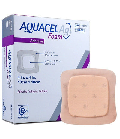 Aquacel AG Foam Adhesive Dressings 10cm x 10cm  420681 - EasyMeds Pharmacy