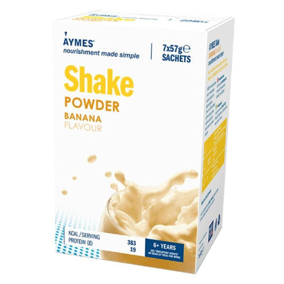 Aymes Nutritional Milkshake Banana Flavour Sachet 57g x 7 - EasyMeds Pharmacy