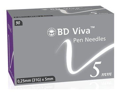 BD Viva Pen Needles 5mm 0.25mm (31G) x 90 - EasyMeds Pharmacy