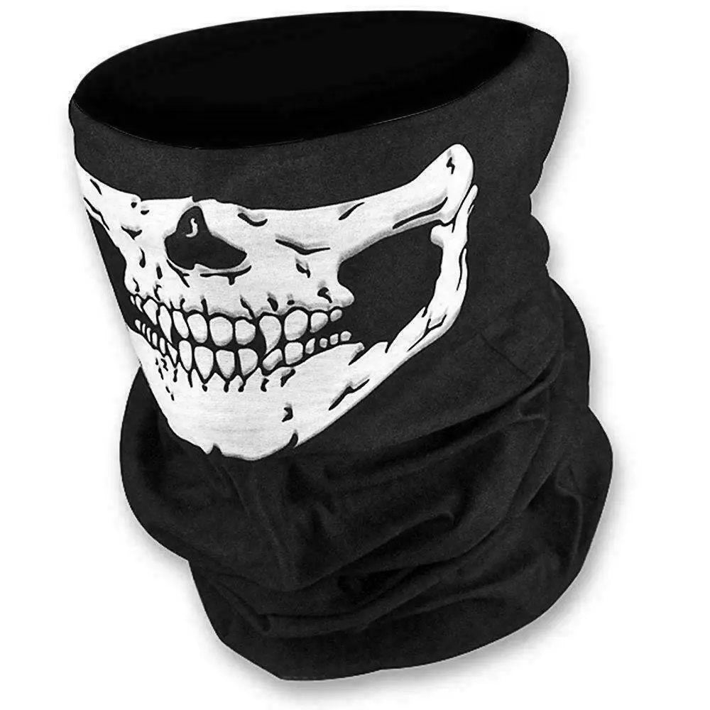 Face Cloth Bandana Neckerchief Wristband, Breathable Unisex, Skull Design