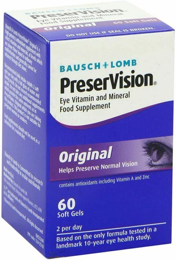 Bausch & Lomb PreserVision Original Soft Gel Capsules x 60 | 30 Day Supply - EasyMeds Pharmacy