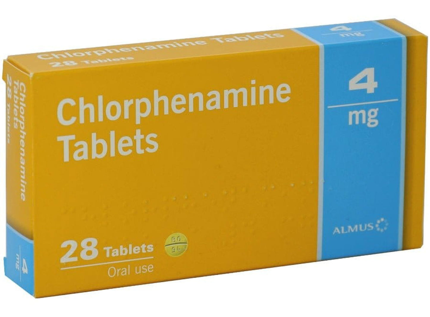 Chlorphenamine 4mg Allergy & Hayfever Relief Tablets - Pack of 28 - EasyMeds Pharmacy