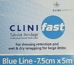 Clinifast Blue Line Tubular Bandage 7.5cm x 5m | Wet & Dry Wrapping - EasyMeds Pharmacy