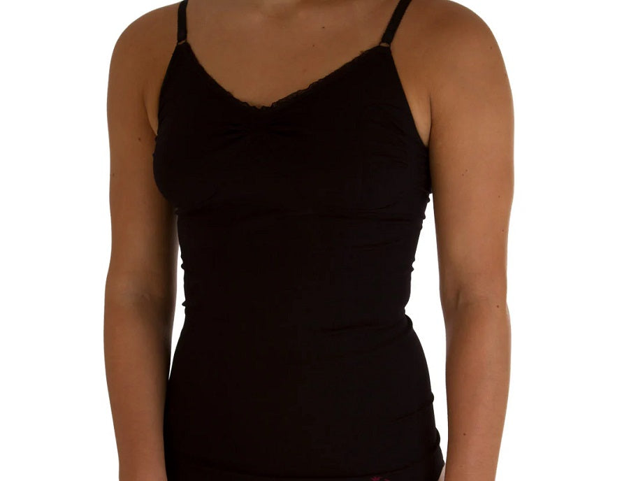 Comfizz Womens Ostomy/Post Surgery Support Vest Level 1 Black S/M