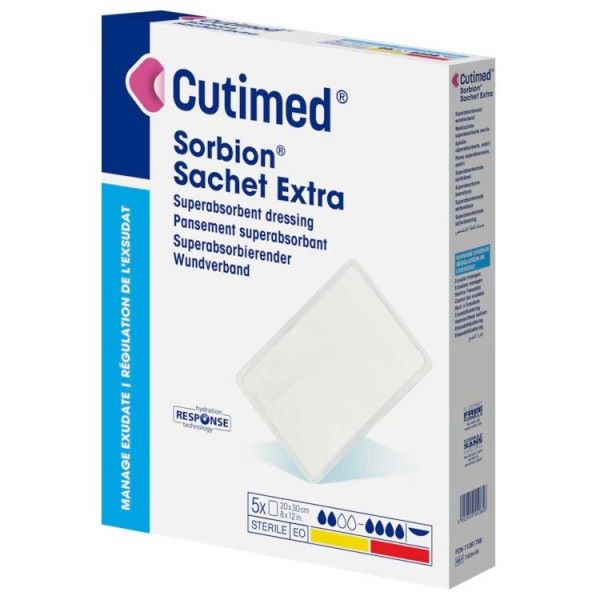 Cutimed Sorbion Sachet Extra Dressing 20cm x 20cm x5