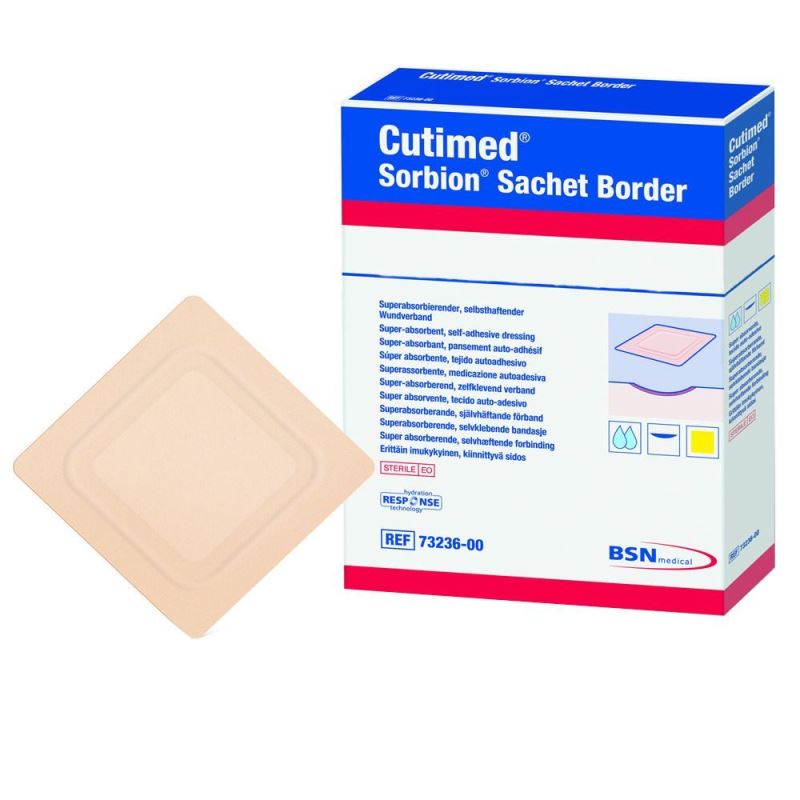 Cutimed Sorbion Sachet Border Dressing 15cm x 15cm x5 -   BSN Medical EasyMeds Pharmacy