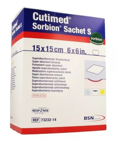 Cutimed Sorbion Sachet S Dressing 15cm x 15cm x5