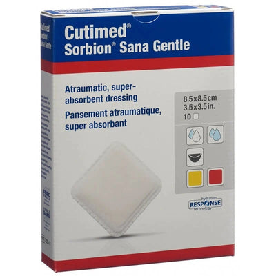 Cutimed Sorbion Sana Gentle Dressing 8.5cm x 8.5cm x10 -   BSN Medical EasyMeds Pharmacy