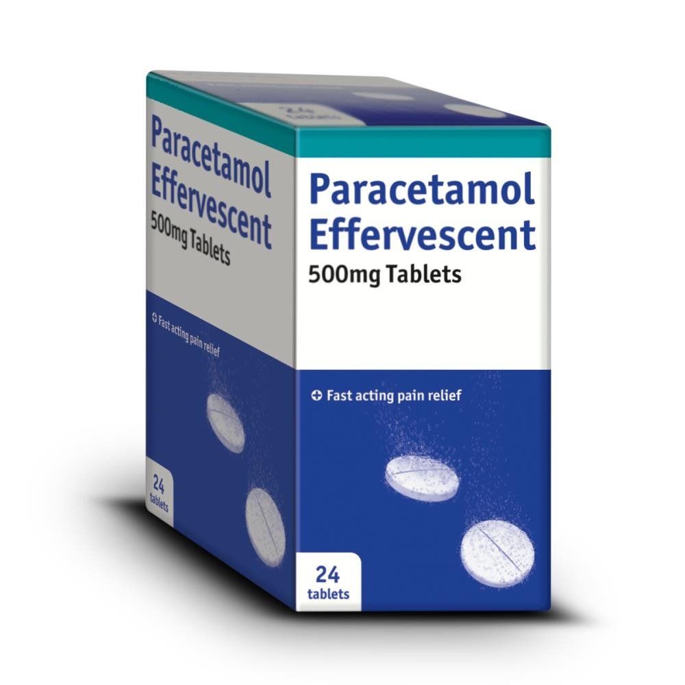 Soluble Paracetamol - 24 x 500mg Tablets (Brand May Vary) Soluble/Effervescent/Dispersible -   EasyMeds Healthcare LTD EasyMeds Pharmacy