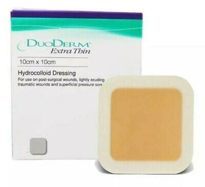 Duoderm Extra Thin 10cm x 10cm Hydrocolloid Dressing (s) Pressure Wounds - EasyMeds Pharmacy