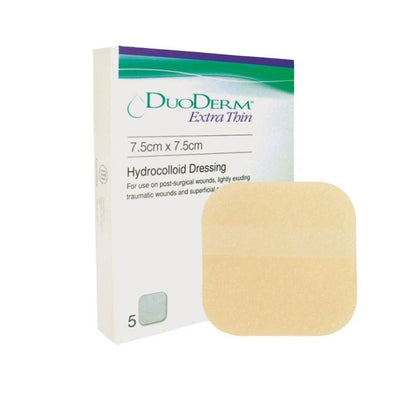 Duoderm Extra Thin Dressings 7.5 cm x 7.5cm x 5 Hydrocolloid S160 - EasyMeds Pharmacy