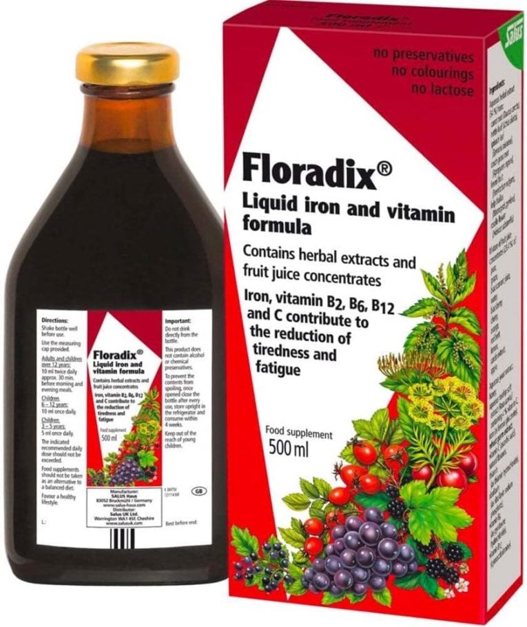 Floradix Liquid Iron (500ml ) -   Salus EasyMeds Pharmacy