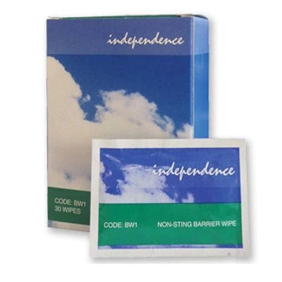 Independence Non-Sting Barrier Wipes x 30 -   Independence EasyMeds Pharmacy