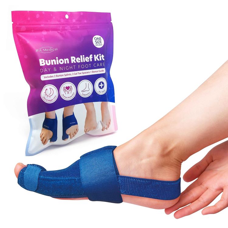 JFA Medical Bunion Corrector Kit inc Splint Toe Separators | Adjustable -   JFA Medical EasyMeds Pharmacy